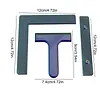 3-Piece Set Diamond Painting Alignment Tools Diamond Painting Alignment Ruler Fits Square Kits for Adults Keeps Drills Aligned (Iridescent)