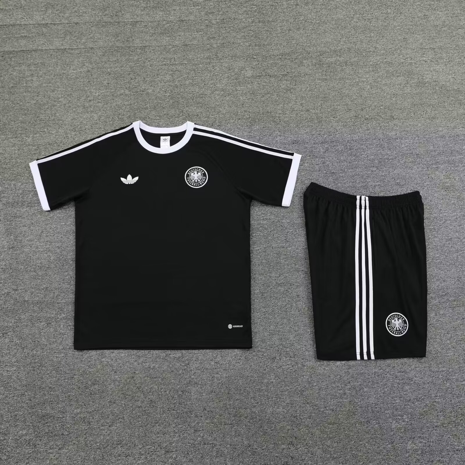 2024 Germany Training Kit Black Men's Football T-Shirt Thai Quality