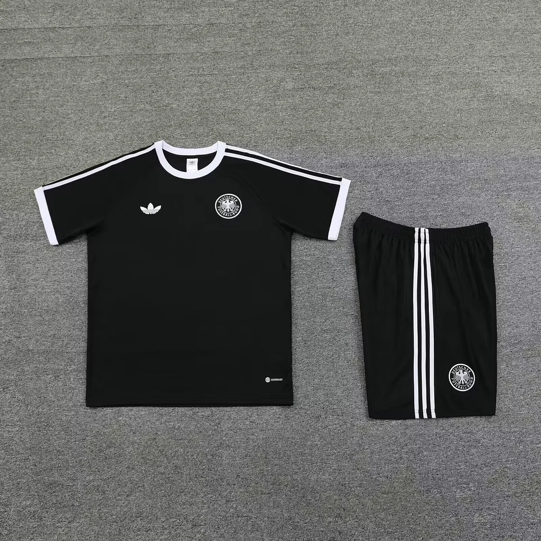 2024 Germany Training Kit Black Men's Football T-Shirt Thai Quality