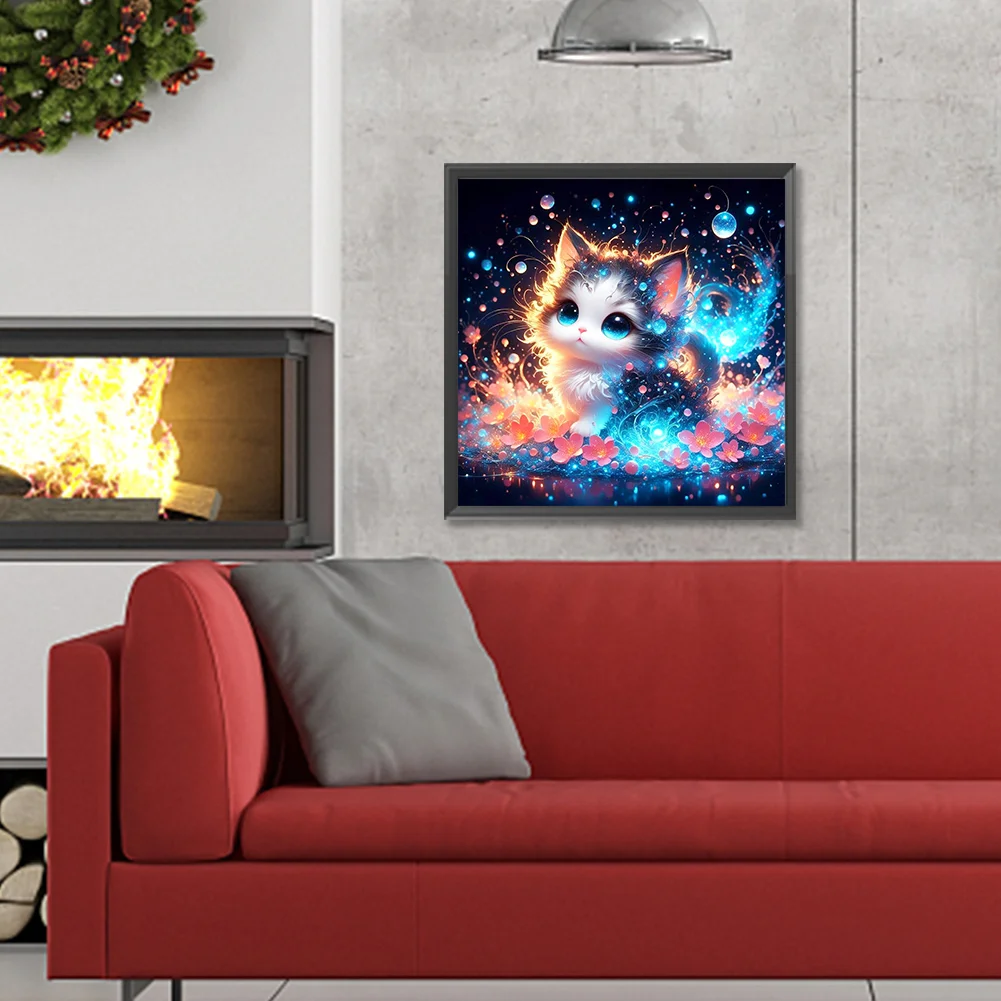 Diamond Painting - Full Round Drill - Cat(Canvas|30*30cm)