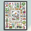 Mary'S Garden-14CT Stamped Cross Stitch 40*49cm/15.75*19.29in