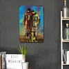 Messi et ronaldo signes vntage metal - Panneaux en étain métallique(20*30cm/30*40cm)