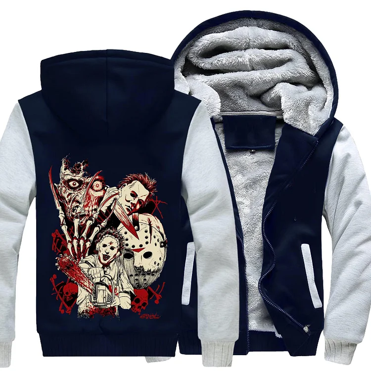 Clas Sick Slashers, Horror Film Fleece Jacket