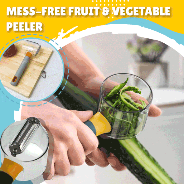 (Early Mother's Day Sale- SAVE 48% OFF)Mess-Free Fruit & Vegetable Peeler(BUY 2 GET 1 FREE NOW)