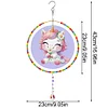 DIY Unicorn Suncatcher Diamond Painting Hanging Pendant