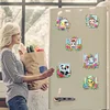 (US Local)6Pcs Acrylic  Animals Diamond Painting Fridge Magnet for Whiteboard