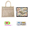 DIY Diamond Painting Bee Linen Waterproof Handbag Shopping Storage Bag Totes Kit