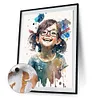 【Clearance Sale】Little Girl Wearing Glasses-Paint by Numbers Acrylic Painting 40*50CM