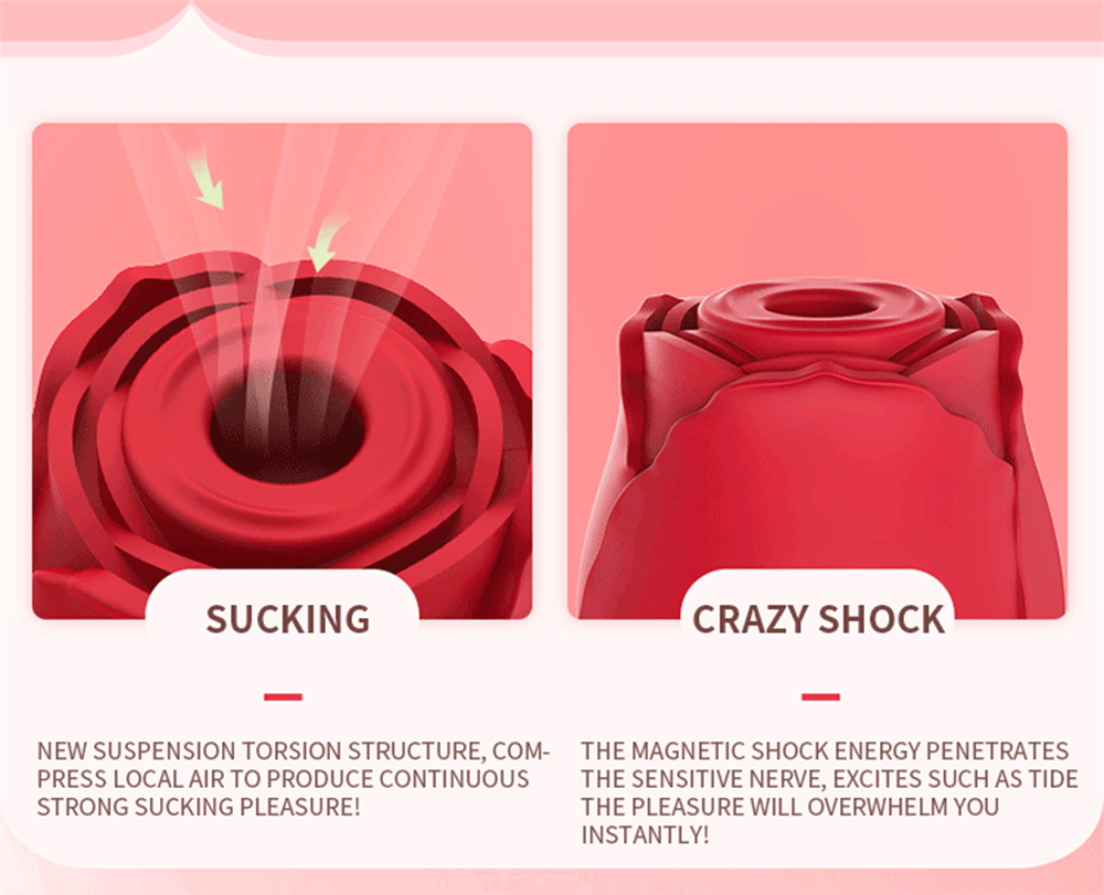 Rose Sucking Vibrator Sex Toys For Women 