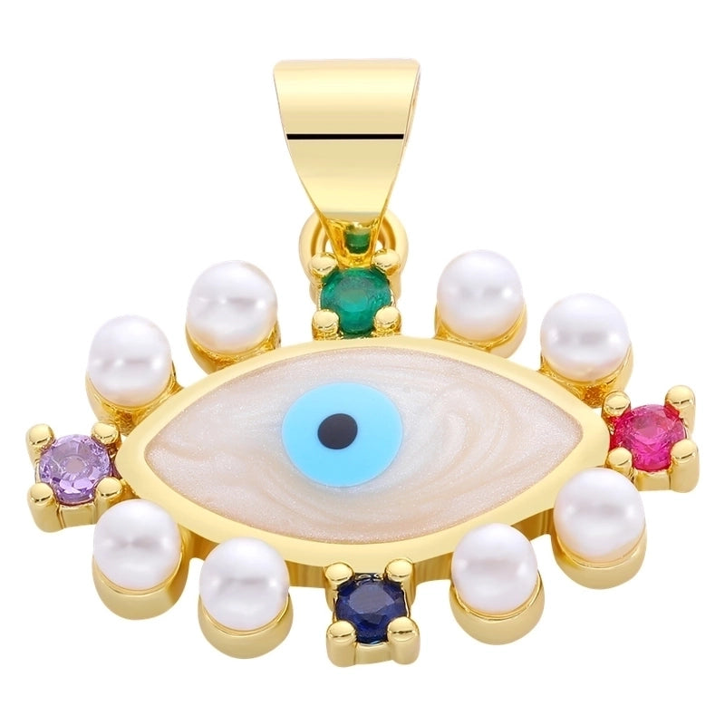 1 Piece 18 * 24mm Alloy Copper Pearl Zircon Tortoise Wings Butterfly Pendant