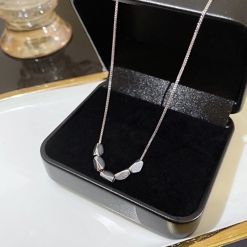 Minimalist Heart Shape Flower Bow Knot Titanium Steel Copper Plating Inlay Artificial Gemstones Pendant Necklace