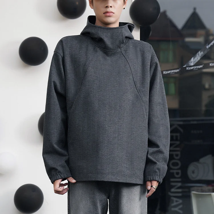 New Fall/winter New Casual Tweed Long-sleeved Hooded Sweat  Jackets-dark style-men's clothing-halloween