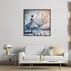 Girl In A Music Skirt-11CT Stamped Cross Stitch 50*50cm/19.69*19.69in tapestrymarket