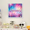 January-18CT Stamped Cross Stitch 25*25cm/9.84*9.84in tapestrymarket