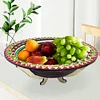 (US Local)DIY Mandala Flower Diamond Painting Dining Plate Home Dining Table Fruit Tray Kits