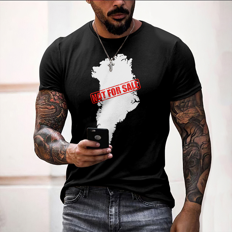 Men's Greenland Not For Sale Pattern Casual T-shirt artswardrobe