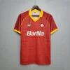 Retro 1990-91 Roma Soccer Jersey Home