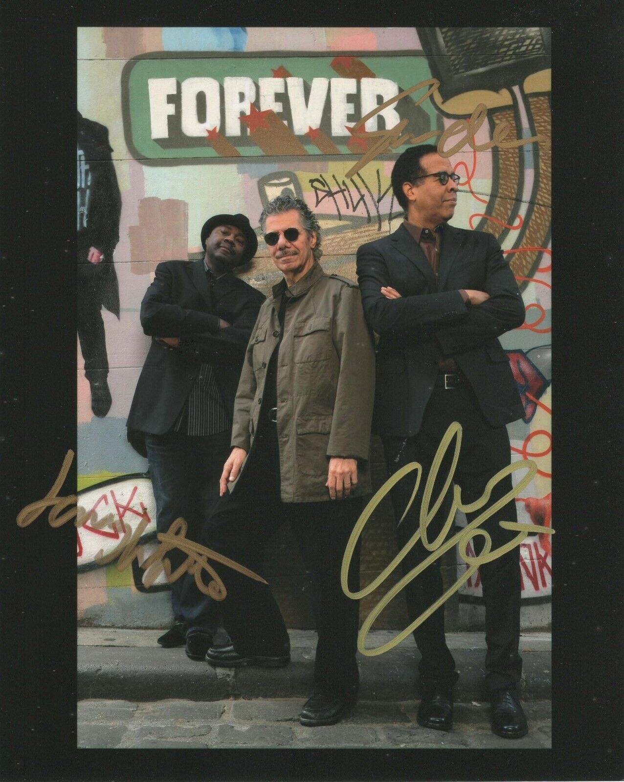 Return To Forever SIGNED Photo Poster painting #4 COA Chick Corea Al Di Meola Lenny White