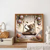 Diamond Painting-DIY Full Round Drill Cheetah Swinging(40*40 CM)