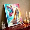 Framed Diamond Painting - Special Shaped - High Heel (25x25cm)