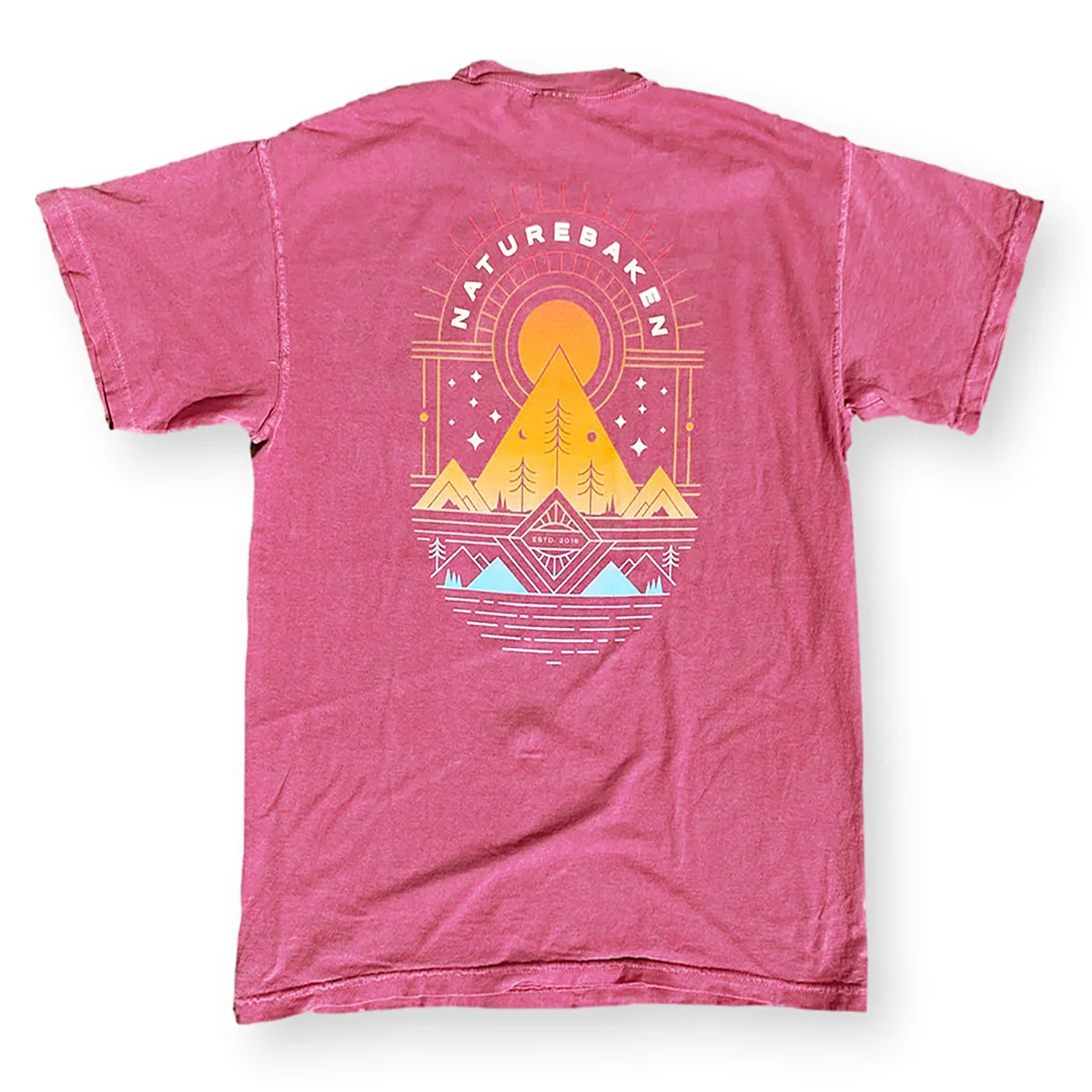 Unisex Retro Cosmic Sunset Vacation T-shirt