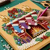 Kit de peinture de perles encadr&eacute; de No&euml;l 25x25cm pour adultes