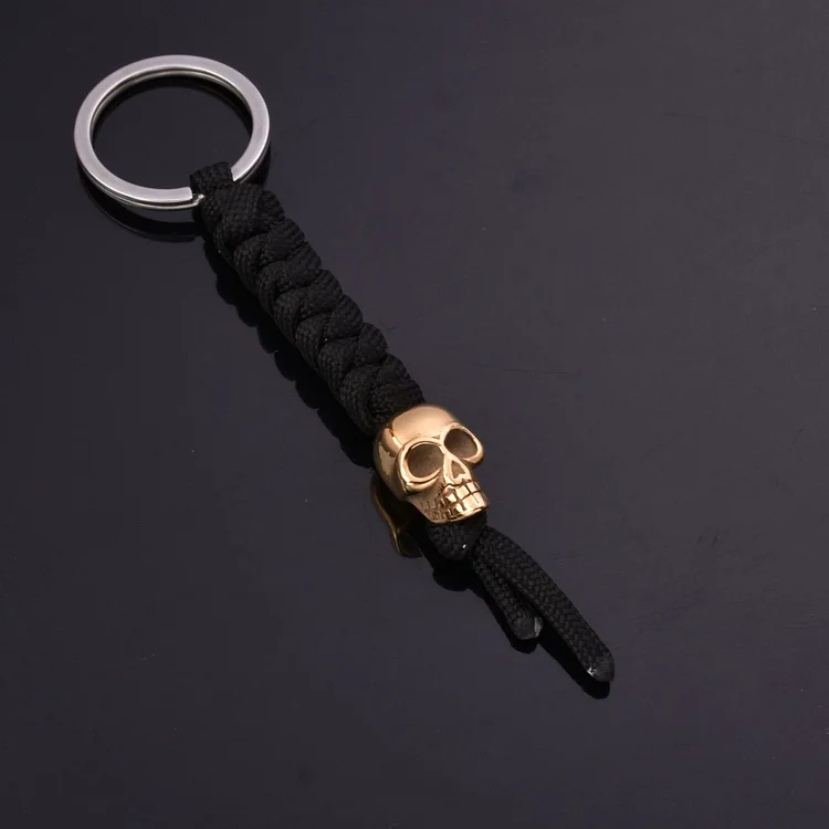 Coutureaura Skull Parachute Rope Keychain