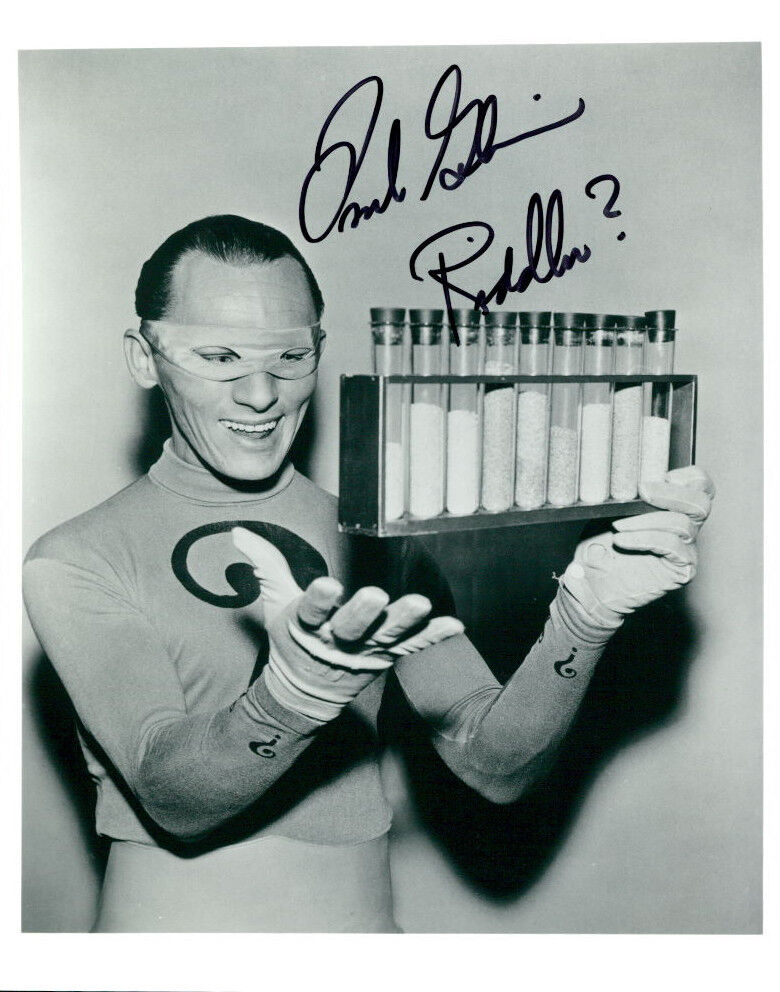 Frank Gorshin (Batman) signed authentic 8x10 Photo Poster painting COA