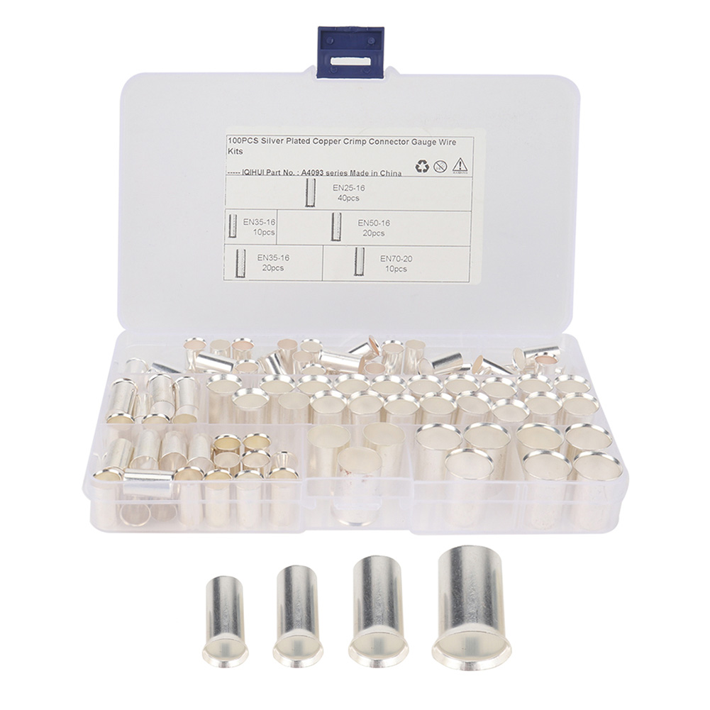 

100pcs Cold Pressed Copper Bare Terminals Pin Cord End Crimp Connectors, 501 Original