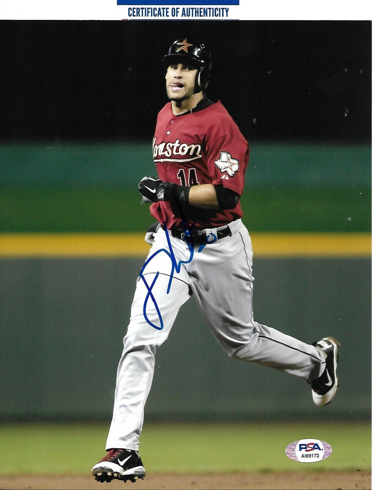 JD MARTINEZ signed autographed HOUSTON ASTROS RED SOX 8X10 Photo Poster painting COA PSA AI89172