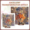 Diamond Painting -DIY Round Drill Cartoon Judy Riding Nick