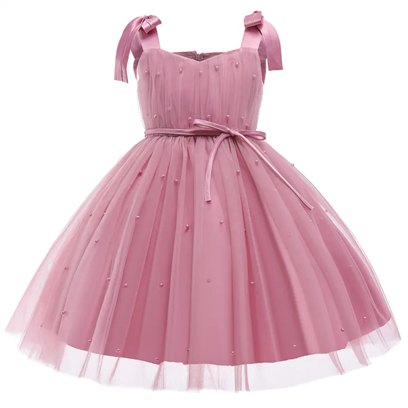 Toddler Baby Girls Dresses Sequin Bow Princess Costume For Kids Birthday Wedding Party Vestido Children New Year Evening Clothes