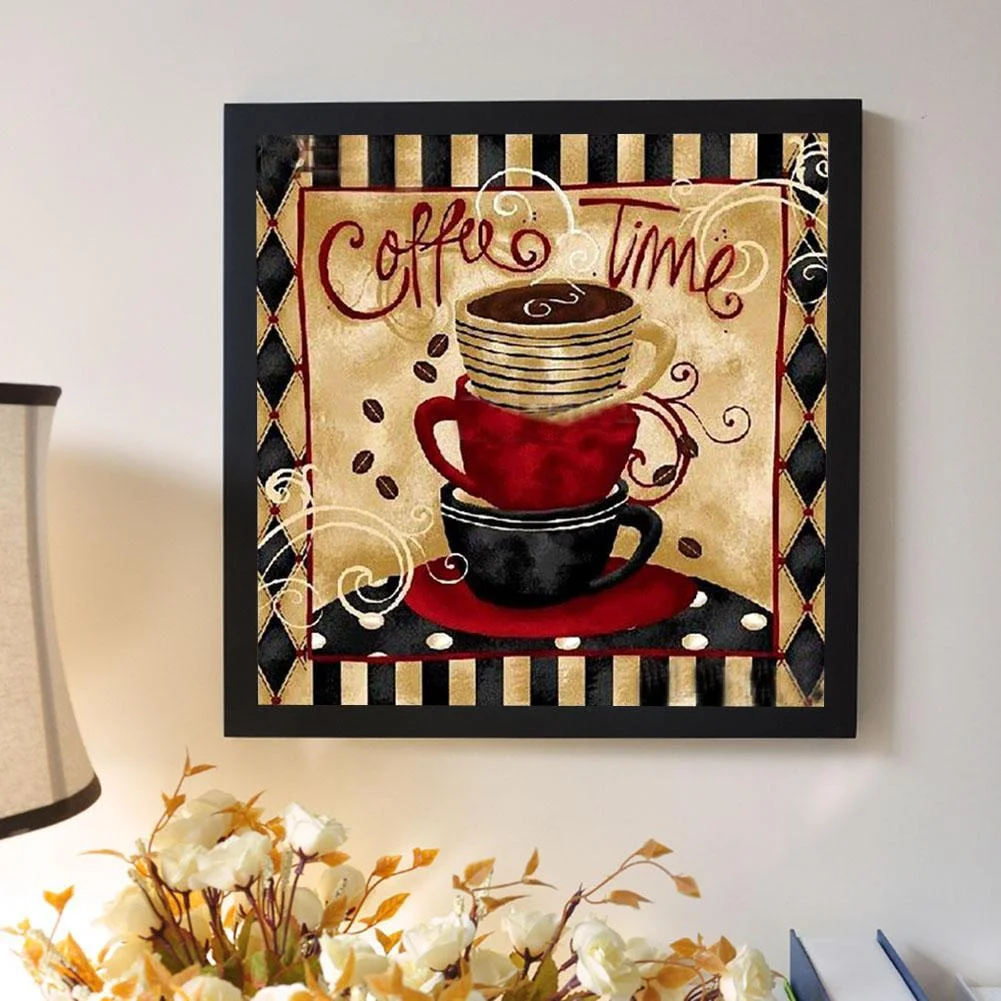 Diamond Painting - Full Round Drill - Retro Coffee(30*30cm)