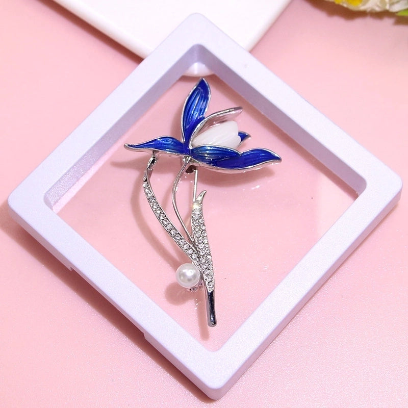 Basic Modern Style Classic Style Pin Animal Flower Alloy Plating Inlay Artificial Pearls Rhinestones Women’s Brooches