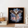 Diamond Painting-5D Full Round Drill American Eagle Cross
