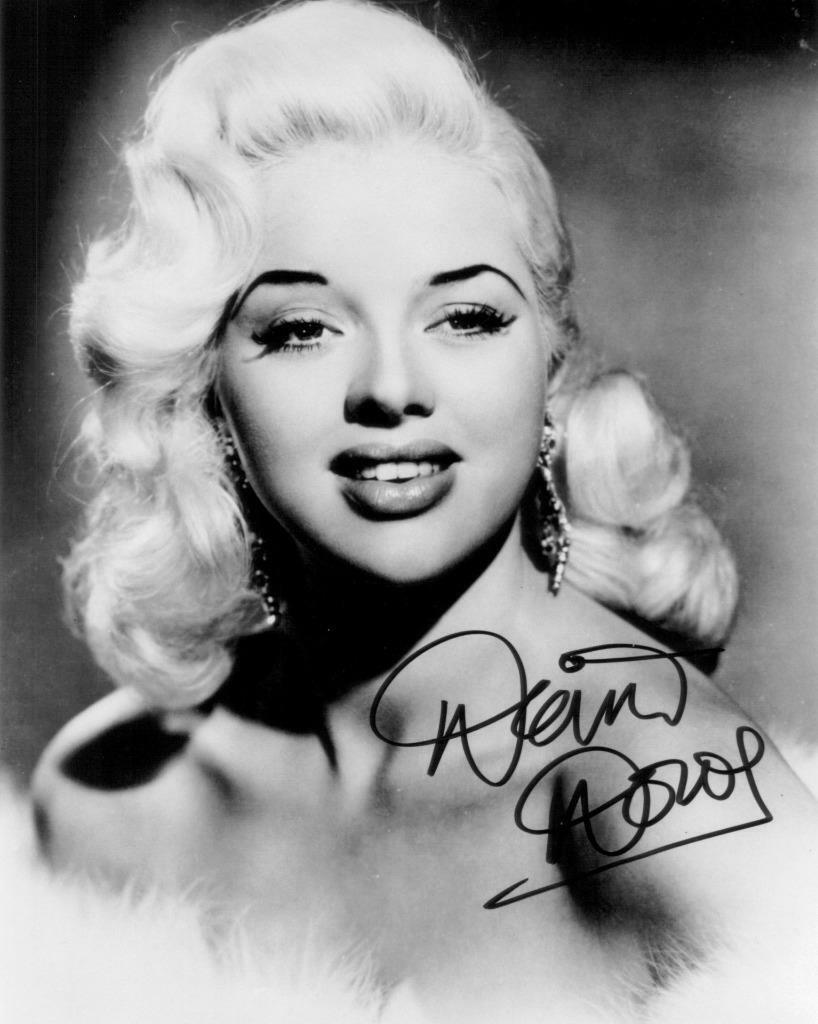 Diana Dors SIGNED AUTOGRAPHED 10 X 8