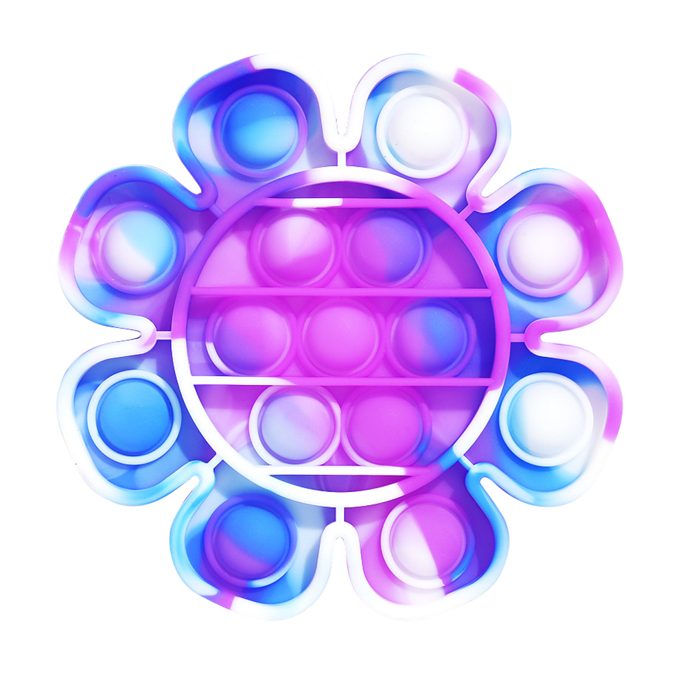 

Flower Purple Blue - Pop It Fidget Toy, 501 Original