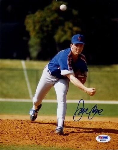 David Cone Mets Psa/dna Signed 8x10 Photo Poster painting Certed Autograph Authentic