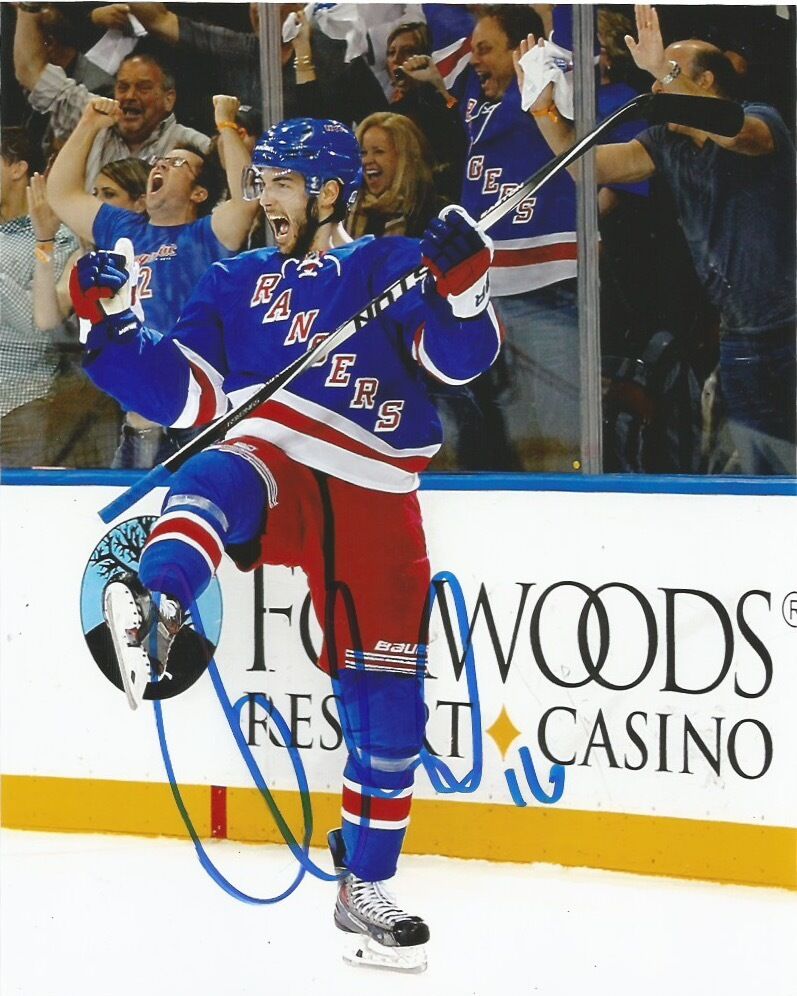 New York Rangers Derick Brassard Autographed Signed 8x10 NHL Photo Poster painting COA N