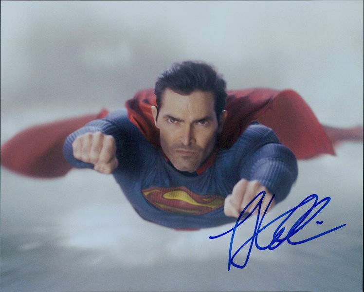 Tyler Hoechlin (Superman & Lois) signed 8x10 Photo Poster painting In-person