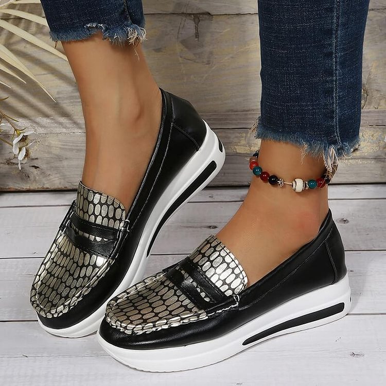 Women's Casual Color-Blocking Slip On Sneakers