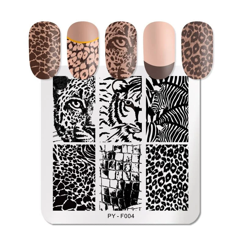 PICT YOU Nail Stamping Plates Round Lace Patterns Stainless Steel Grid Flowers Lace Nail Design Stamp Stencil Nail Image Plate-Nail Inspo