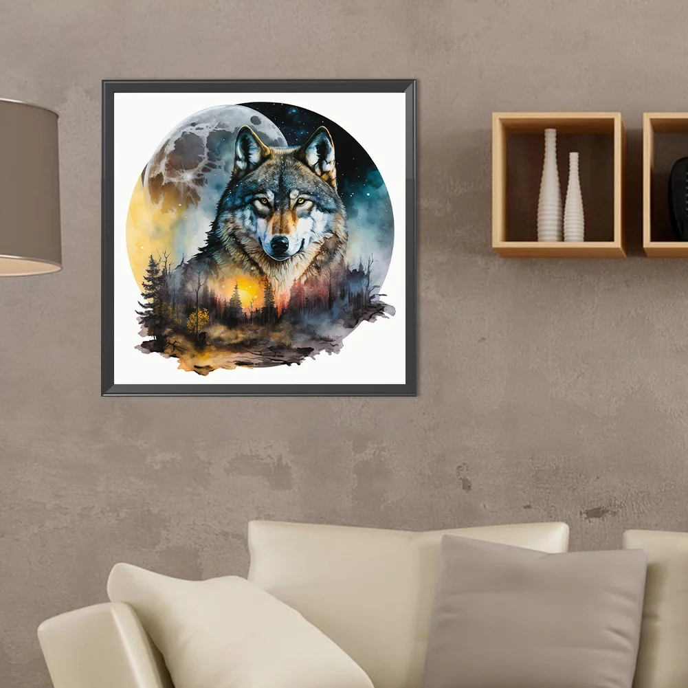 Diamond Painting - Full Round Drill - Wolf(Canvas|40*40cm)