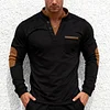 💥 2025 Hot Sale! Autumn Stand Collar Long Sleeve Sweatshirt Men's Polo Shirt Top