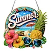 DIY Summer Pineapple Beach Diamond Painting Pendant(Single Sided)