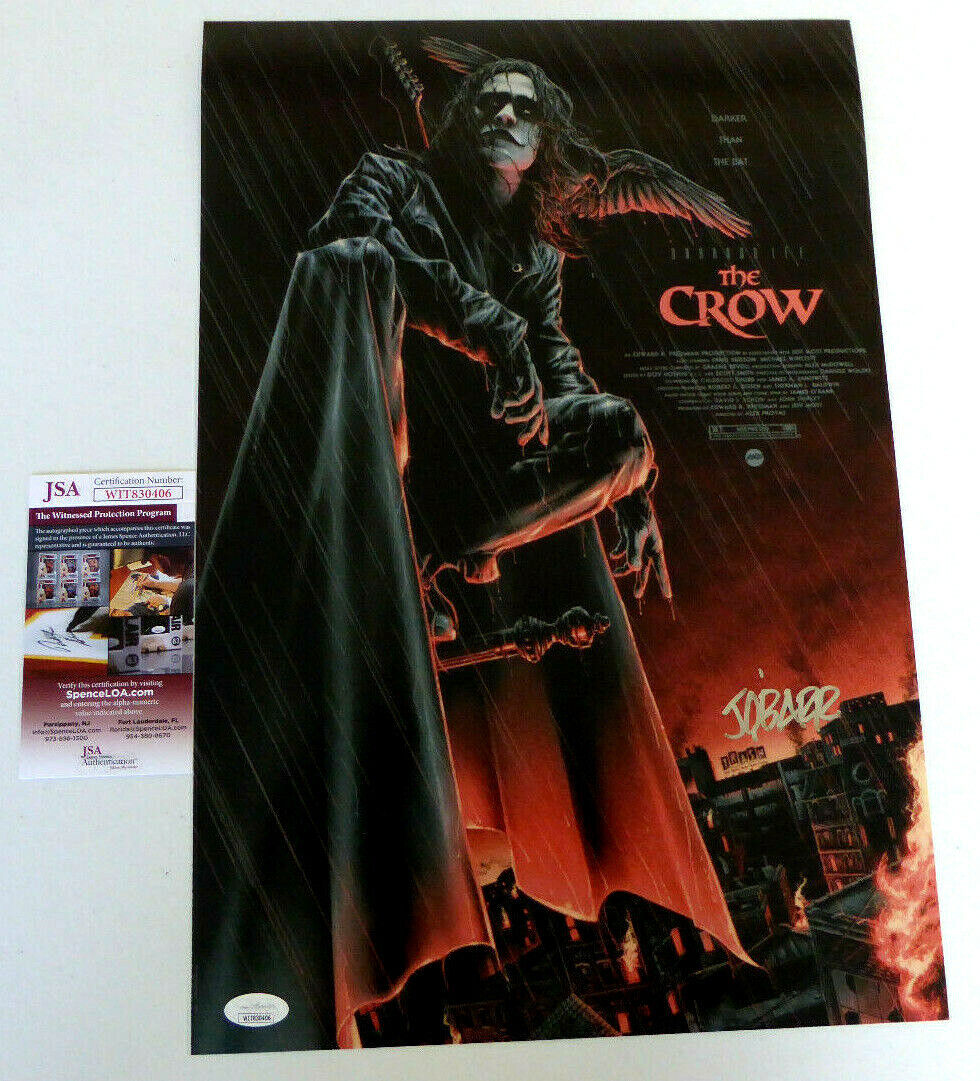 James O'Barr Authentic Signed 12x18 Photo Poster painting Autograph, The Crow Movie, JSA COA