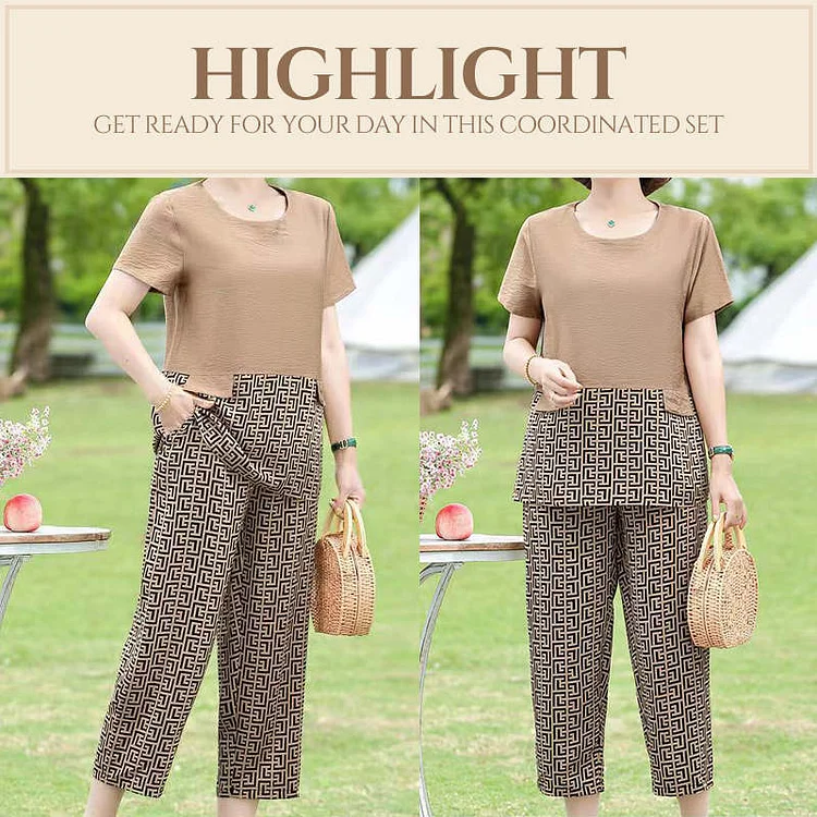 Summer New Casual Stitching Suit