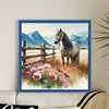 Horse-11CT Stamped Cross Stitch 40*40cm/15.75*15.75in tapestrymarket