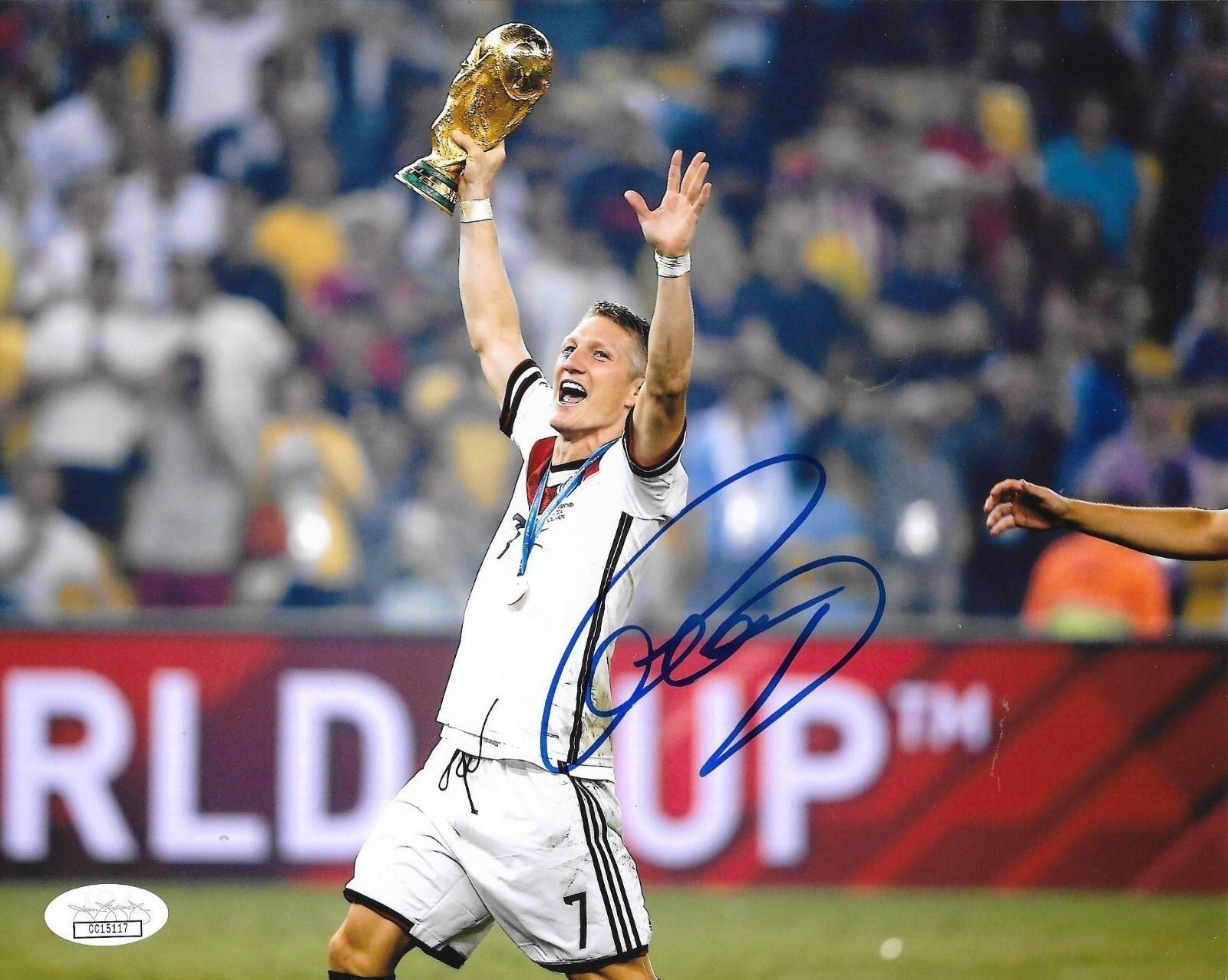 Bastian Schweinsteiger Bayern Munich signed Germany World Cup 8x10 Photo Poster painting JSA 2