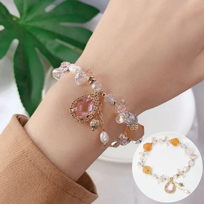 Candy color crystal bracelet